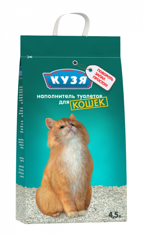 Кузя Гранулы для туалета для кошек (4,5л*2,8кг)