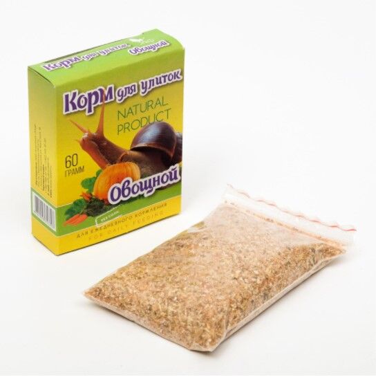 Корм для улиток "Овощной" кор. 60г