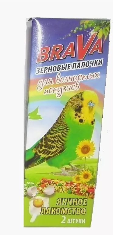 Брава палочки д/попугаев яичное лакомство 2шт. 93333