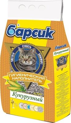 Барсик Наполнитель кукурузный 4,54л.