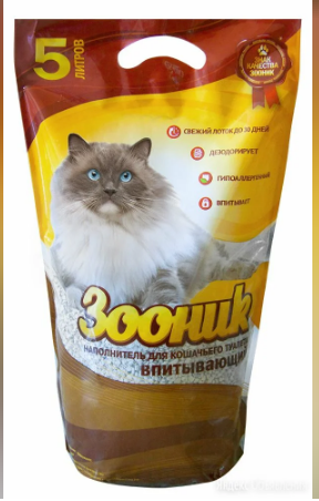 Зооник Наполнитель впитывающий,5л