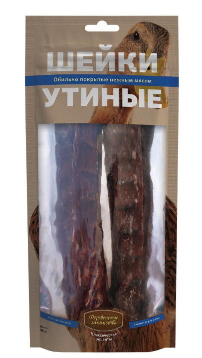 Деревенские лакомствка шейки утиные 90гр