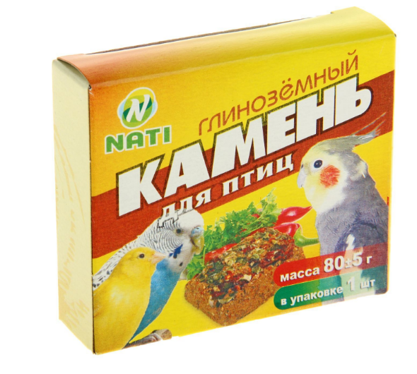 Глинноземный камень д/птиц NATI